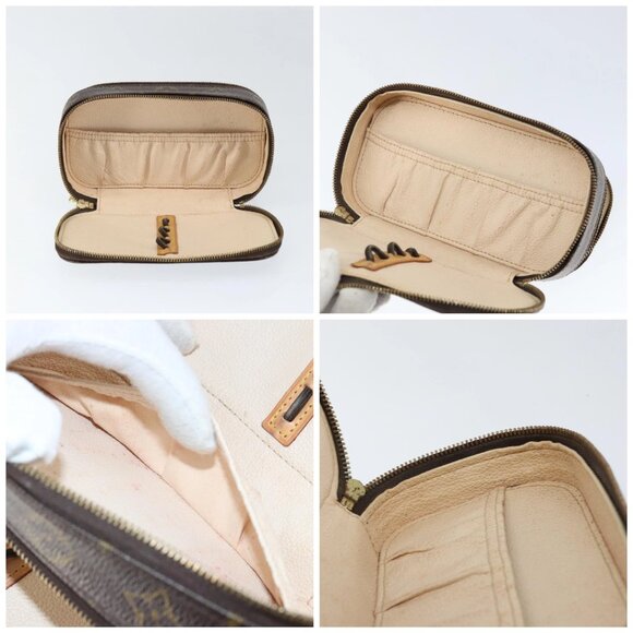 LOUIS VUITTON Monogram Trousse Brush PM Cosmetic Pouch M47510 LV Auth 149213 - Picture 15 of 16